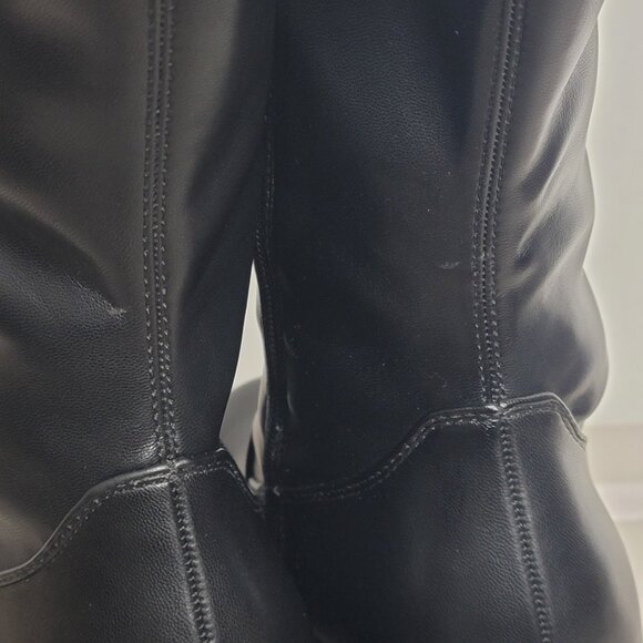 NWT Torrid Wide Calf Black Platform Stretch Knee Boots 8.5 WW 8.5WW - Picture 11 of 11